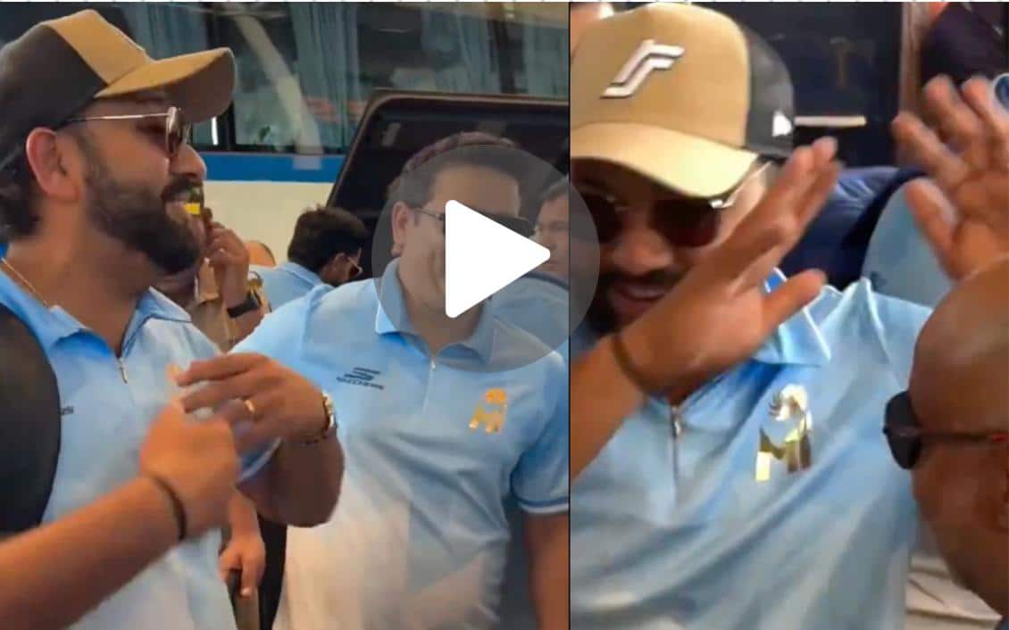 [Watch] Rohit Sharma Teases MI Staff Member With Quirky Antics At Airport
